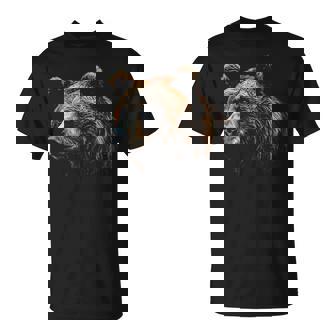 Obra De Arte Amante Del Oso Oso Con Motivo De Animales Camiseta unisex - Regaloses