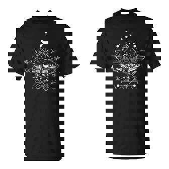 Occult Moth Witchcraft Voodoo Magic Cast Spell Witch T-Shirt - Monsterry