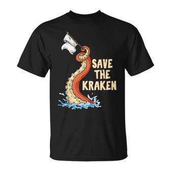 Octopus Save The Kraken T-Shirt - Geschenkecke