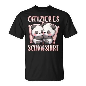 Official Sleep Panda Night Girls Sleeping T-Shirt - Geschenkecke