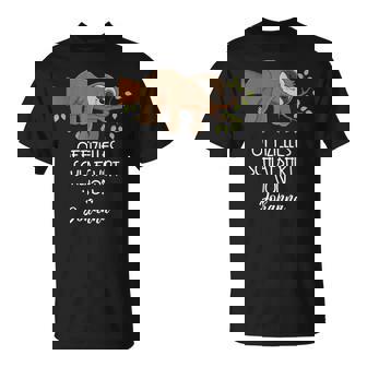 Offizielles Schlafon Johanna Nachthemd Faultier T-Shirt - Geschenkecke