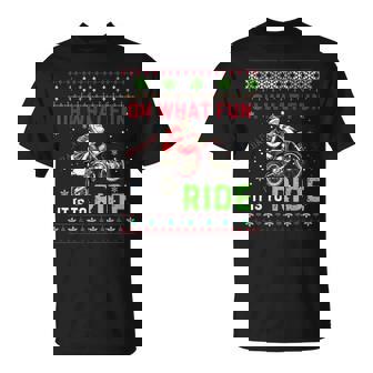 Oh What Fun It Is To Ride Motocross Christmas Dirt Bike T-Shirt - Monsterry