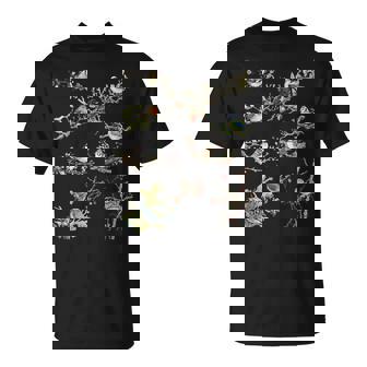 Oiseaux Des Jardins Troglodyte Mignon Merle Moineau Mésange T-Shirt - Cadeauxyz