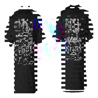 Oma Of The Birthday Mermaid Matching Family Mother's Day T-Shirt | Seseable UK