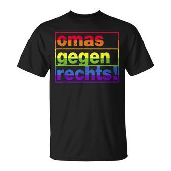 Omas Gegen Rechts I Anti Rassisum I Für Tolleranz T-Shirt - Geschenkecke