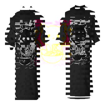 Otaku Noodles Neko Kawaii Anime Cat Ramen Tank Top T-Shirt - Monsterry