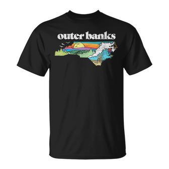 Outer Banks North Carolina Outdoors Retro Nature T-Shirt - Geschenkecke