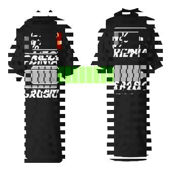 Paciencia Sarcasmo Mamá Papá Pareja Cumpleaños Pijama Camiseta unisex - Regaloses