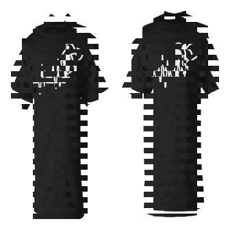 Padre E Hija Lindo Corazón Latido Ecg Papá Camiseta unisex - Regaloses