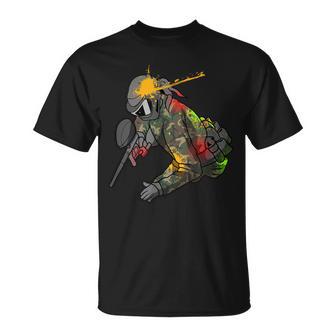 Paintball Rifle Paintball Player Paintball S T-Shirt - Geschenkecke