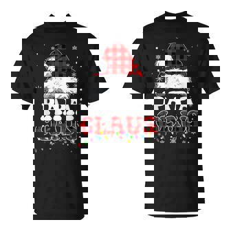 Papa Claus Santa Claus Matching Family Pajamas T-Shirt - Monsterry