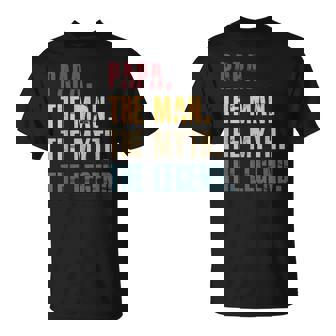 Papa Man Myth Legend Para Hombre Y Papá Divertido Regalo Para Padre Camiseta unisex - Regaloses