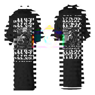 Paparazzi Yellow Journalism Press Photographer Camera T-Shirt - Monsterry