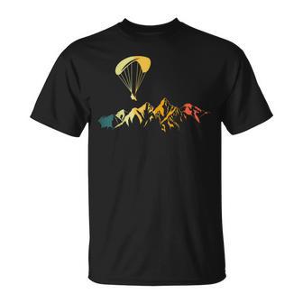 Paraglider Retro Mountain Paragliding Paraglider T-Shirt - Geschenkecke