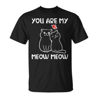 Pareja De Gatos Enamorados El Día De Sanalentín Camiseta unisex - Regaloses