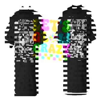 Party 80S Group Team Lets Crazy Retro Colorful Quote Glowing T-Shirt - Monsterry