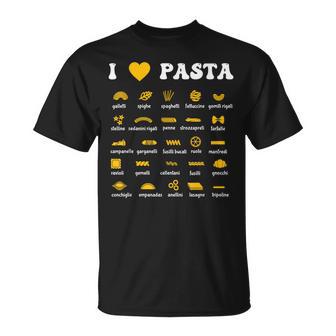 Pastaarieties Spaghetti Noodles Italy Pasta S T-Shirt - Geschenkecke