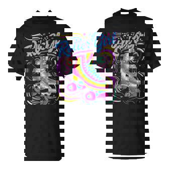Patines De Ruedas Para Niñas De Los Años 70 80 90 Patines De Ruedas Camiseta unisex - Regaloses