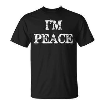 I Come In Peace I'm Peace Couples Matching T-Shirt - Geschenkecke