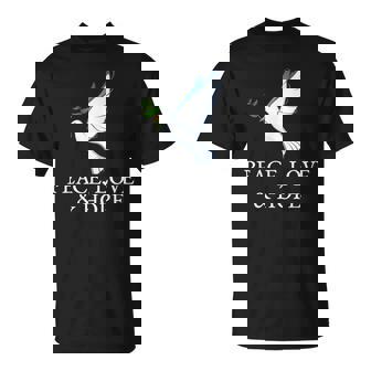 PEACE LOVE HOPE DOVE OLIVE BRANCH T-Shirt - Monsterry