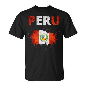 Peru Football Jersey Quali Peru Flag T-Shirt - Geschenkecke