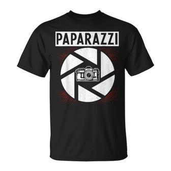 Photography Camera Lens Retro Paparazzi T-Shirt - Geschenkecke