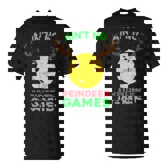 Pickleball Deer Ain't No Reindeer Game Shirt T-Shirt - Monsterry