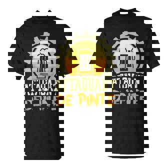 Pint Attacker Drinking Glass Liquor Cider Beverages T-Shirt - Monsterry