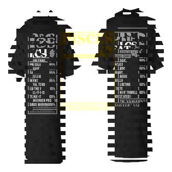 Pisces Zodiac Facts Zodiac Facts Funny Pisces T-Shirt - Monsterry