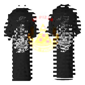Pizza Pyramid All Seeing Pizza Eye T-Shirt - Monsterry