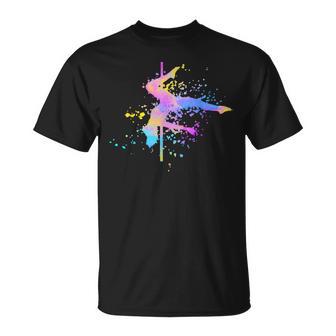 Poledance Bar Pole Dance Fitness Paint Splash Women's T-Shirt - Geschenkecke