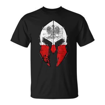 Polska Sparta Casque De Guerrier Polonais Aigle Pologne T-Shirt - Cadeauxyz