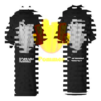 Pommes Pommes Kostümerkleidung Frittenerpackung T-Shirt - Geschenkecke