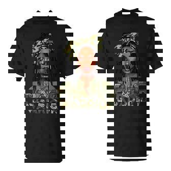 Prayer Warrior Locs Christian Black Woman Camo Bandana T-Shirt - Thegiftio UK