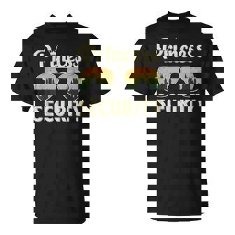 Princess Security Protection Retro Castle Matching Family T-Shirt | Seseable UK