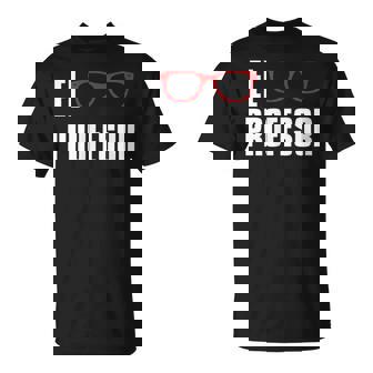 Professeur Argent El Profesor Lunettes Homme Éducateur Cadeau T-Shirt - Cadeauxyz