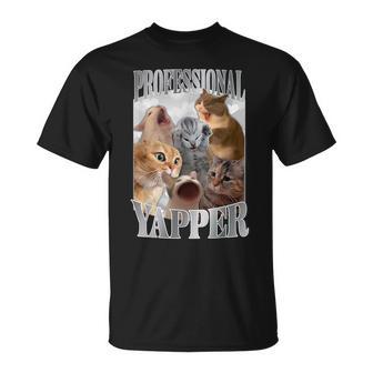 Professional Yapper Cat Meme T-Shirt - Monsterry