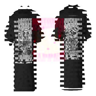 Professional Yapper Raccoon Oddly Specific Dank Meme T-Shirt - Monsterry