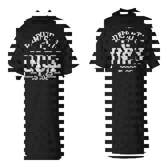 Promoted To Uncle Est 2025 Baby Announcement For Uncle T-Shirt - Monsterry