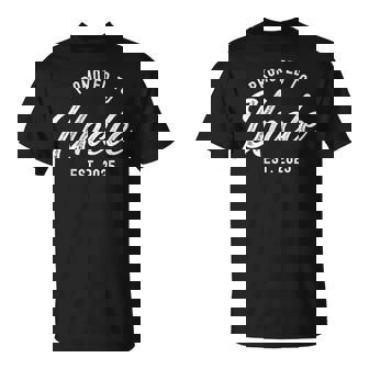 Promoted To Uncle Est 2025 Baby Announcement T-Shirt - Thegiftio