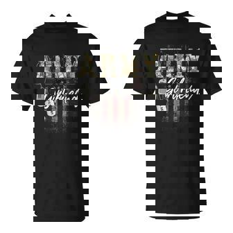 Proud Army Girlfriend American Veteran Military T-Shirt - Seseable