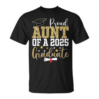 Proud Aunt Of A 2025 Graduate Aunt Graduation 2025 T-Shirt - Thegiftio UK