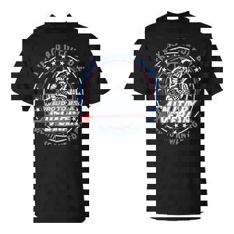 Proud To Be A Military Veteran Service Esteem Patriotic Seal T-Shirt - Monsterry