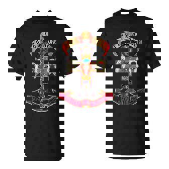 Pugs & Roses Classic Rock And Roll Lover Pug Owner Camiseta unisex - Regaloses