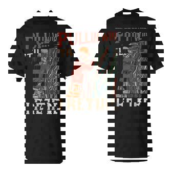 Pullin Wire Til I Retire Skeleton Electrician Vintage T-Shirt | Mazezy