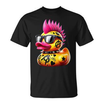 Punk Duck Duckling Punk Rocker Animal Lover T-Shirt - Geschenkecke