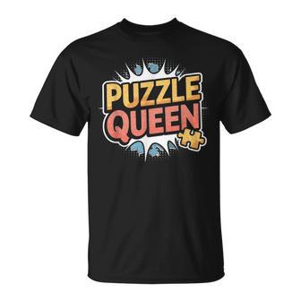Puzzle Queen Amoureux Du Puzzle T-Shirt - Cadeauxyz