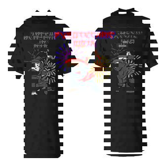 Pyrotechnic Ninja Pyro Pyromaniac Pyrotechnician Fireworks T-Shirt - Monsterry