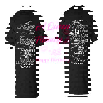 A Queen Was Born In February Birthday To Me Diamond Crown T-Shirt - Monsterry