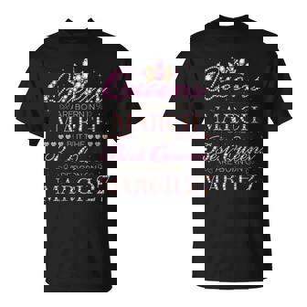 Queens Are Born In March Best Queens Are Born On March 27 Mars T-Shirt - Cadeauxyz